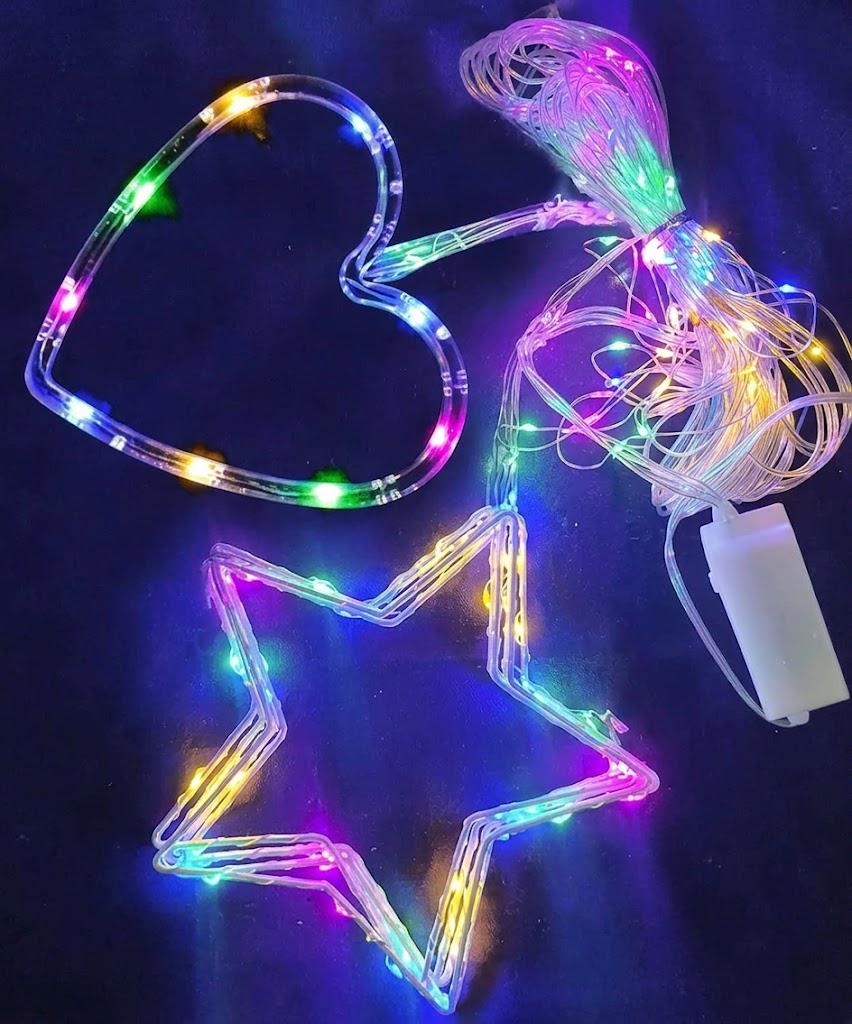 Гирлянда Штора-рос елка со звездочкой 3x1 м 200LED реле 8 режимов USB RGB (FFJ00268)