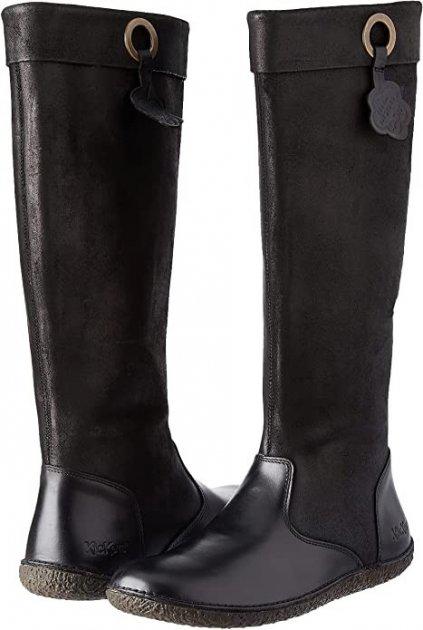 сапоги демисезонные кожаные Kickers р. EUR 38 Черный (7268098)