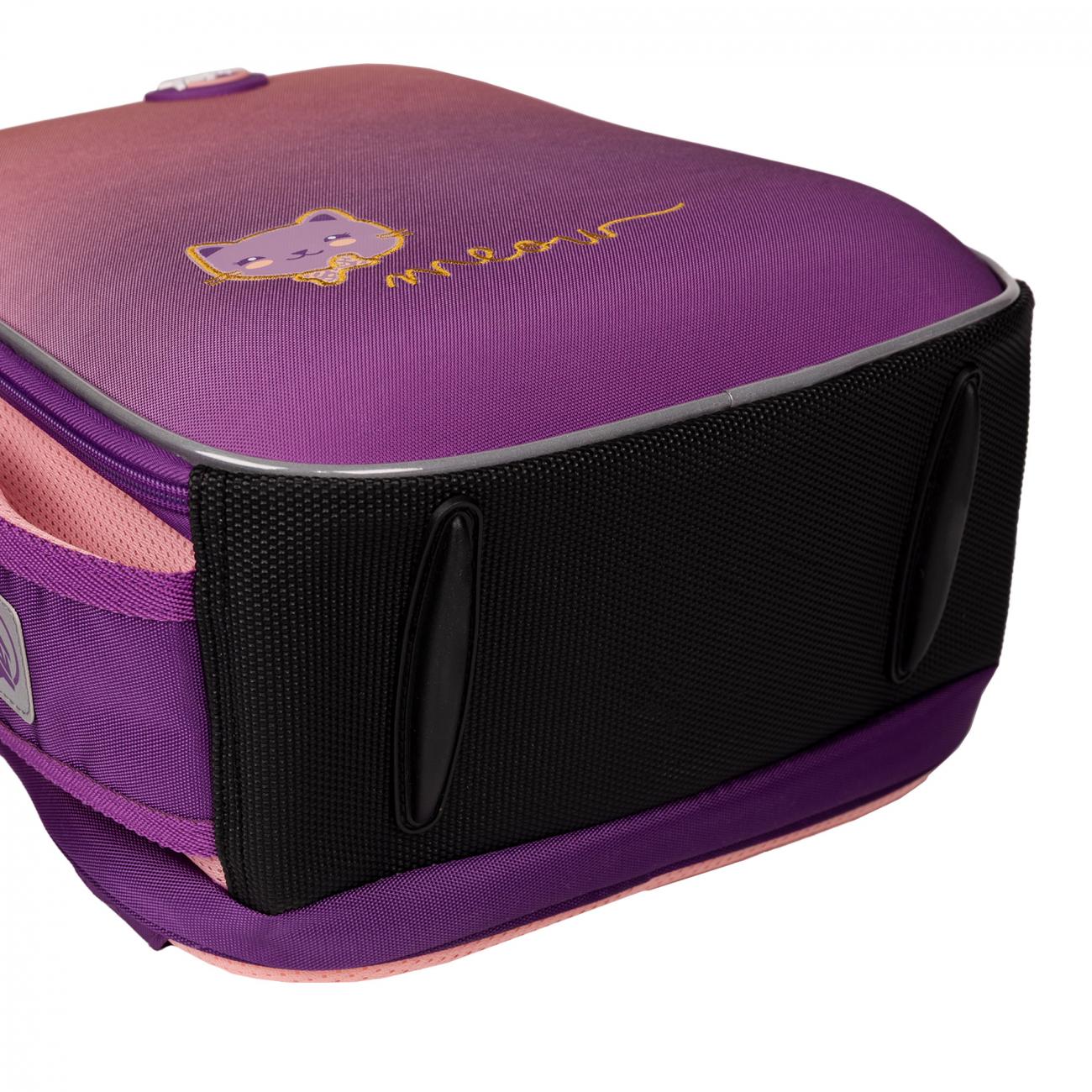 Шкільний рюкзак каркасний з ортопедичною спинкою YES Happy Kitty H-100 (559839/995063) - фото 12