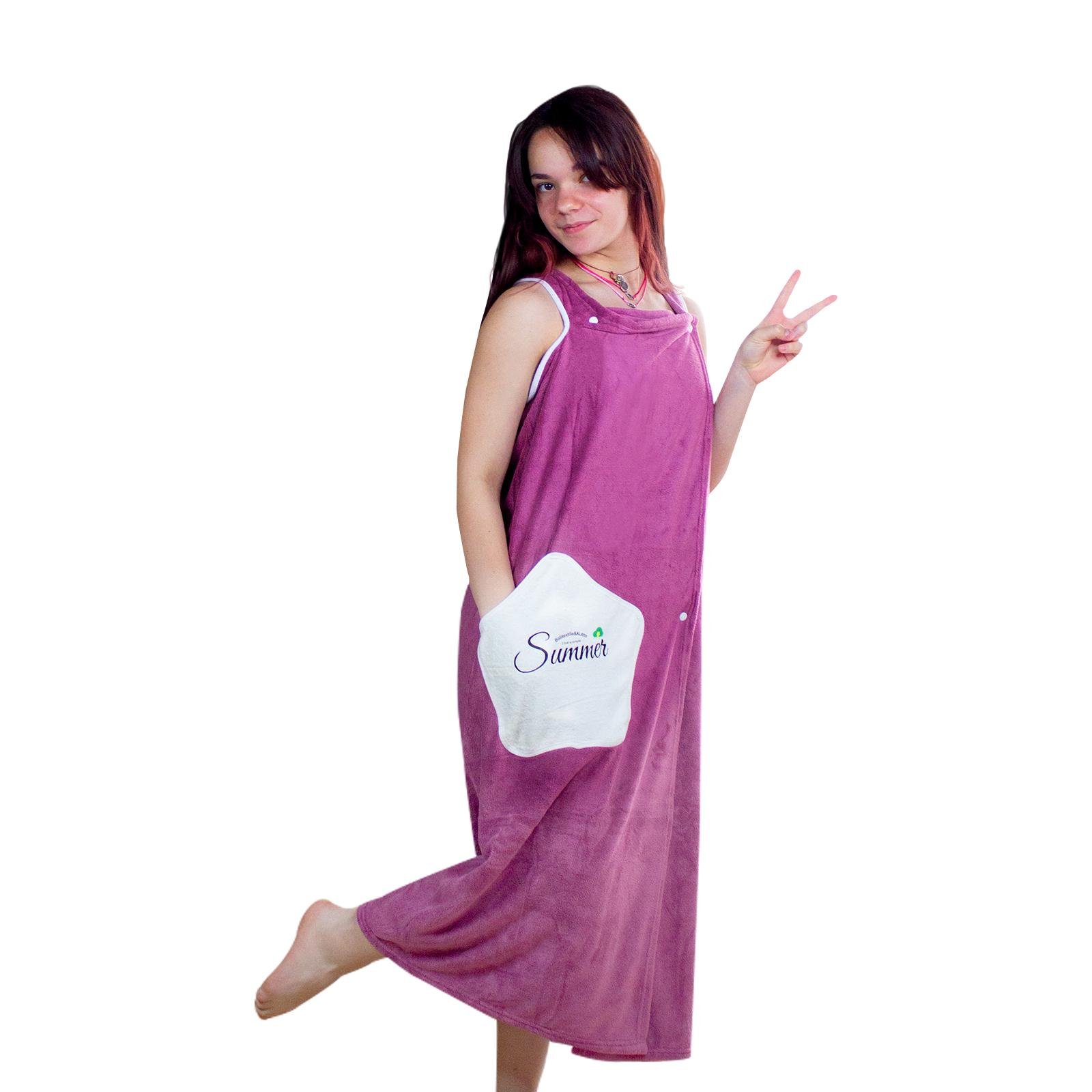 Трансформер халат-полотенце Summer Фиолетовый (001906)