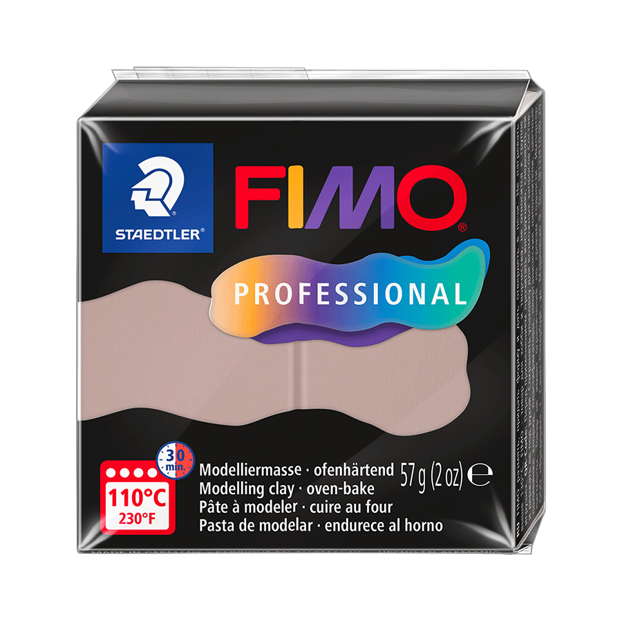Глина полимерная Fimo Professional 57 г Темно-коричневый (8040-87)