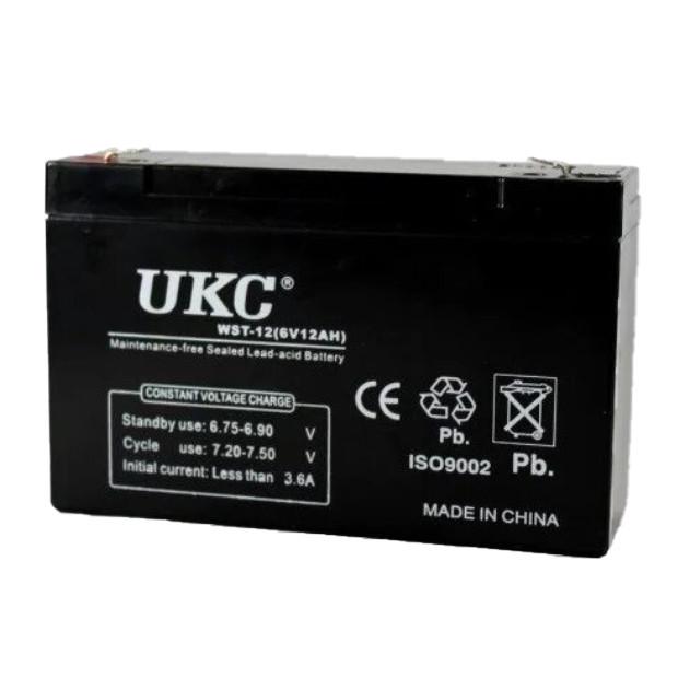 Акумулятор UKC Battery WST-12 6 V 12 Ah (014474) - фото 3