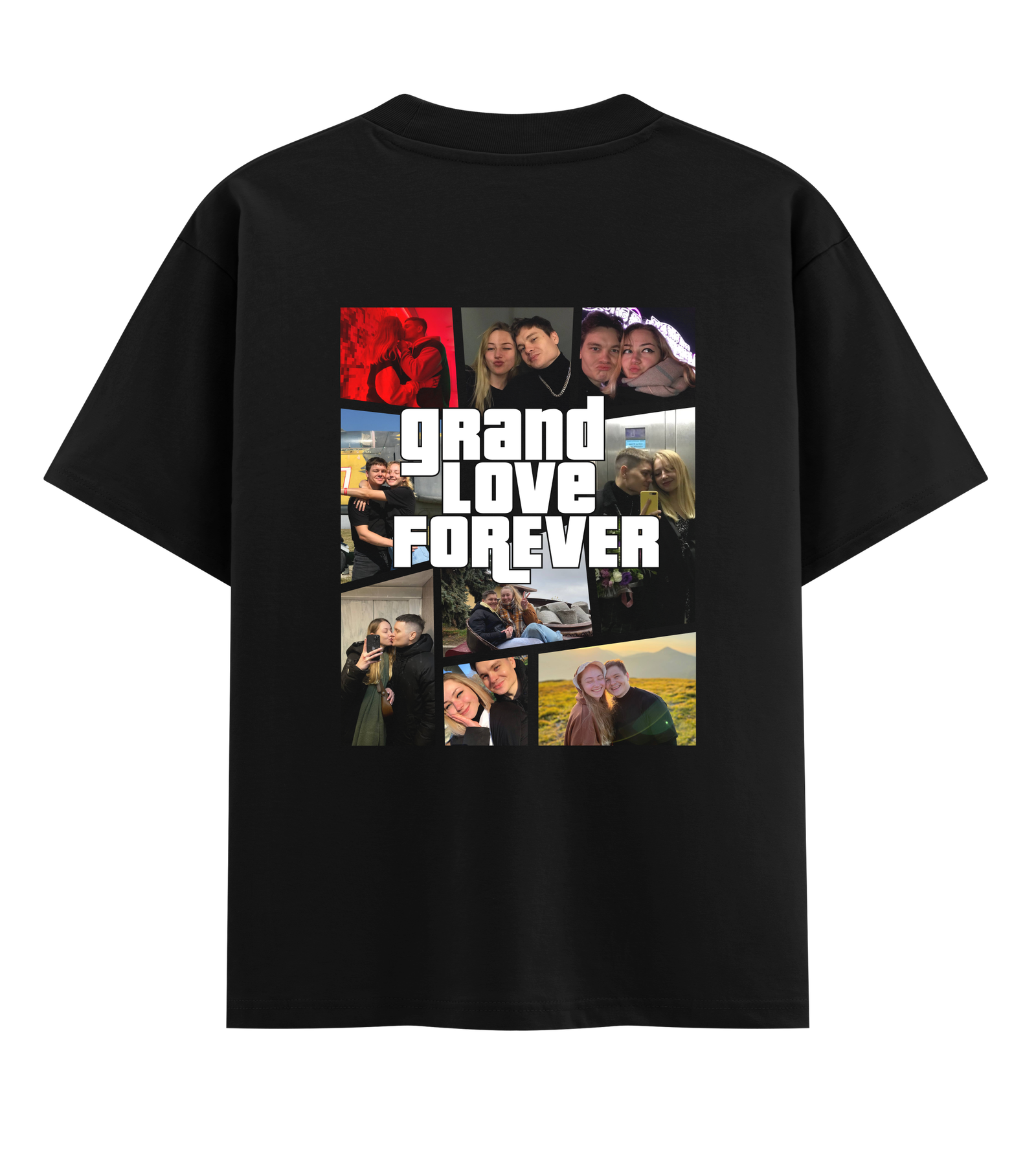 Футболка оверсайз Ponty Shop grand love forever M Чорний