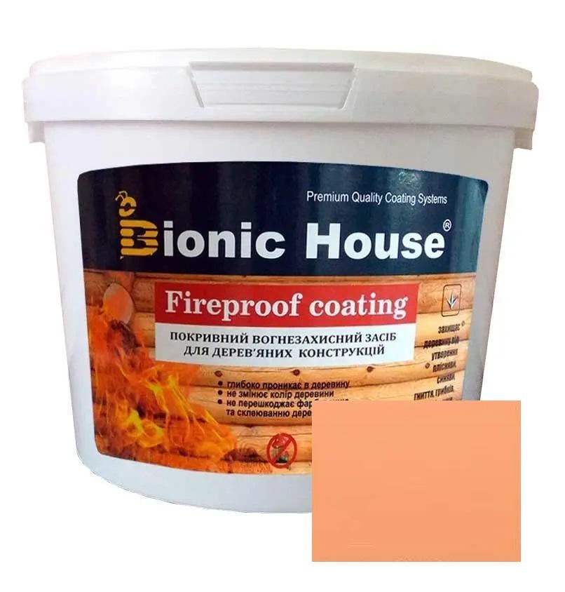 Краска огнезащитная для дерева Fireproof Coating 10 кг Коралловый Р206 (17616201) - фото 1