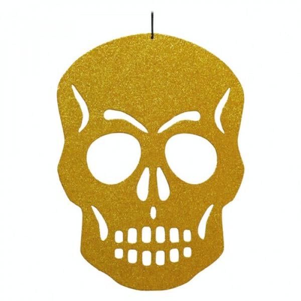 Декор на Хэллоуин Seta Череп Shine (18-538-OR)