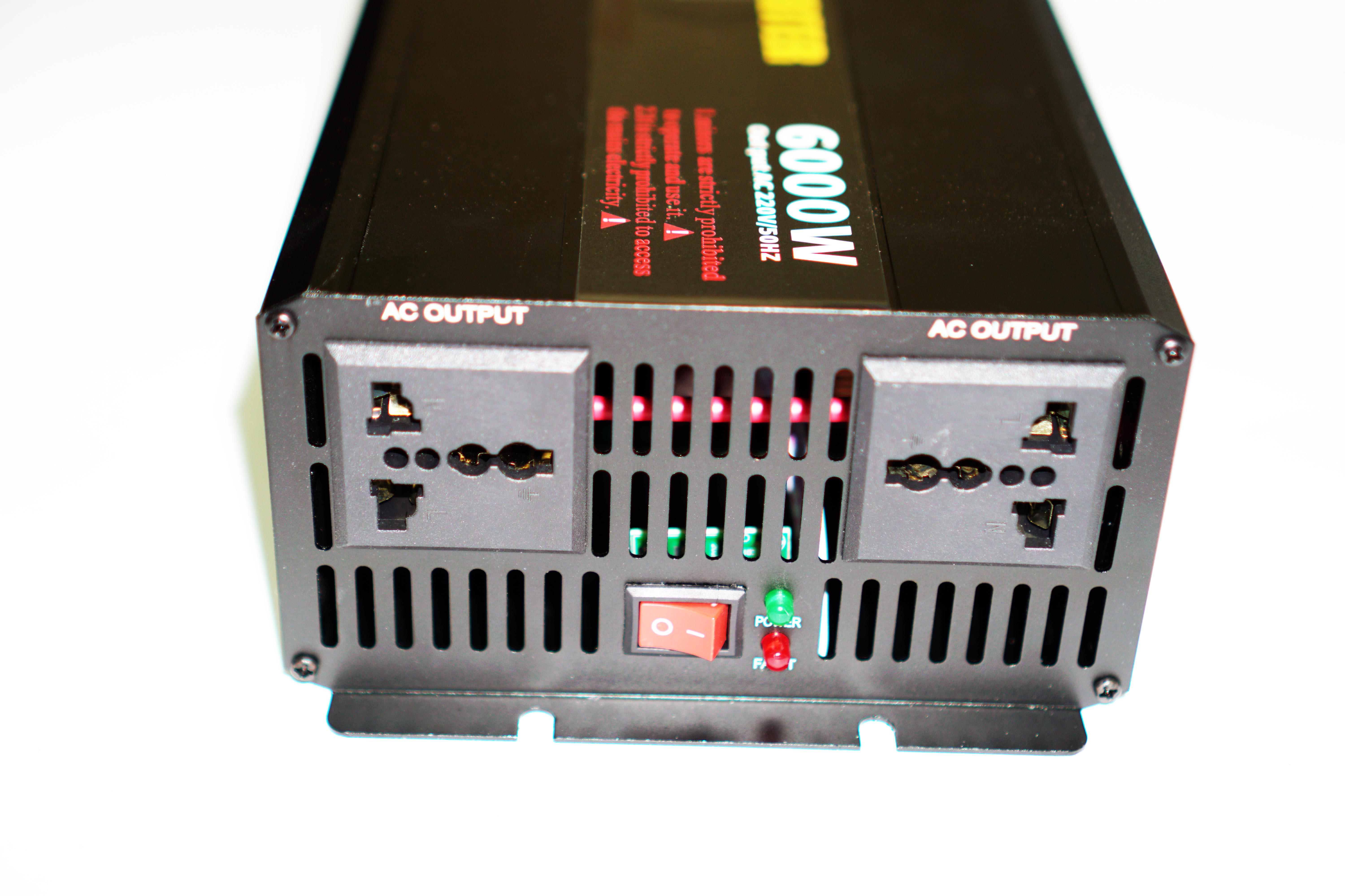 Інвертор перетворювач ERYUAN з чистою синусоїдою для дому 6000 Вт 12-220 В - фото 5