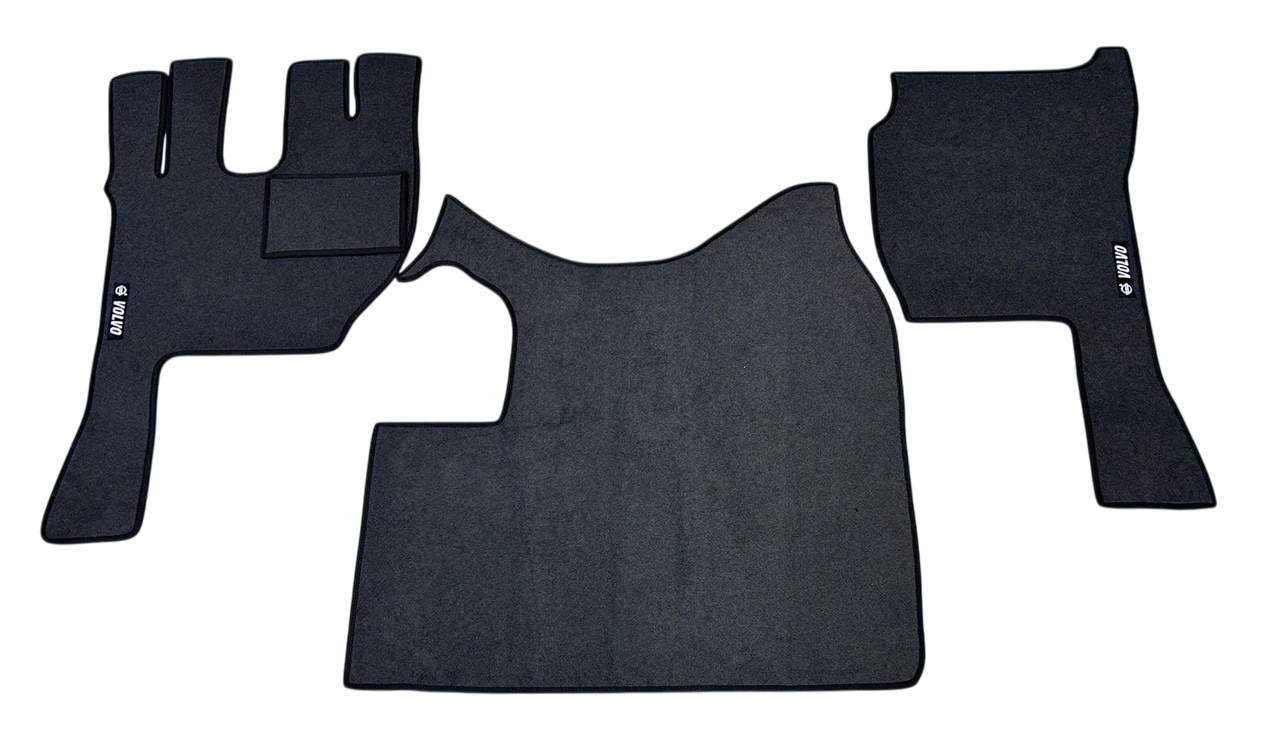 Килимки в салон ворсові для Volvo FH 2002-2014 мкпп без підлокітника 5 шт. Чорний (27326871)