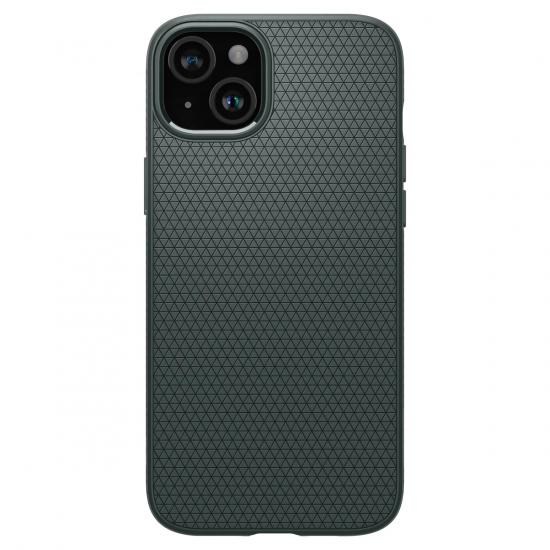 Чехол для телефона Spigen Liquid Air Apple iPhone 15 Plus Темно-зеленый (ACS06652)