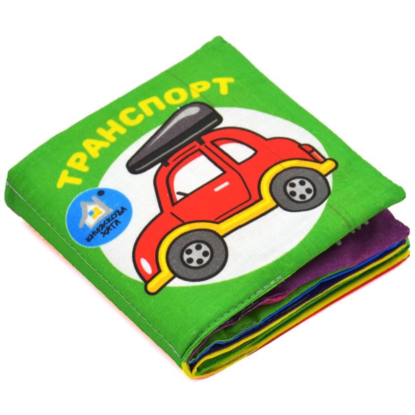 Книжка мягкая "Транспорт. 0+" 14×14 см