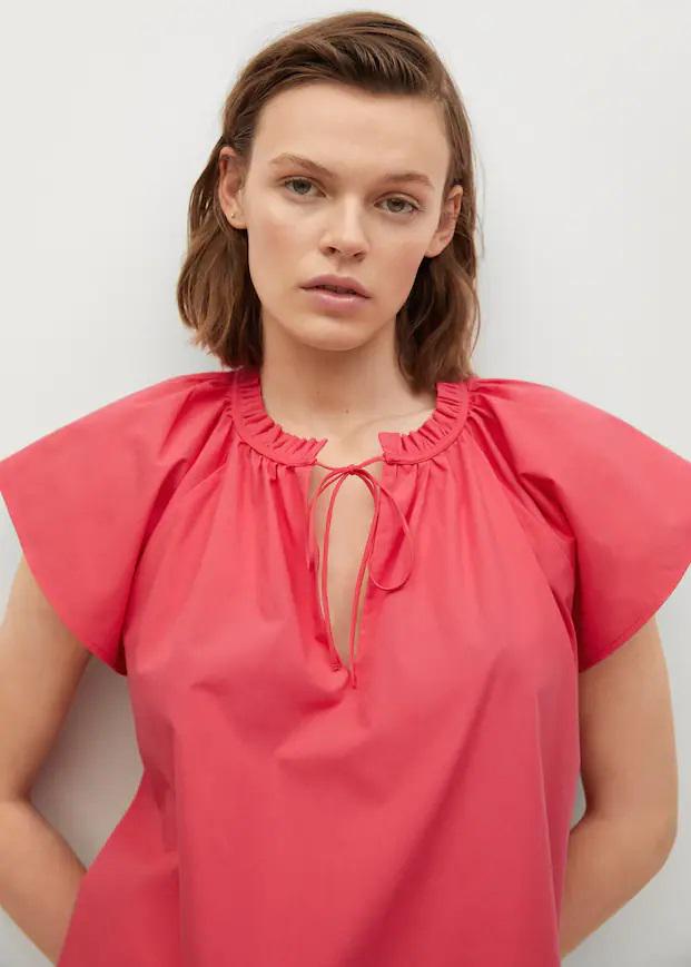 Блузка Mango XL Кораловый (9827863)