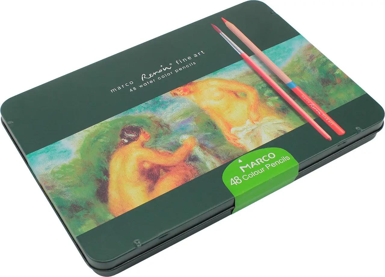 Карандаши акварельные Marco Renoir Fine Art Aqua 48 цветов