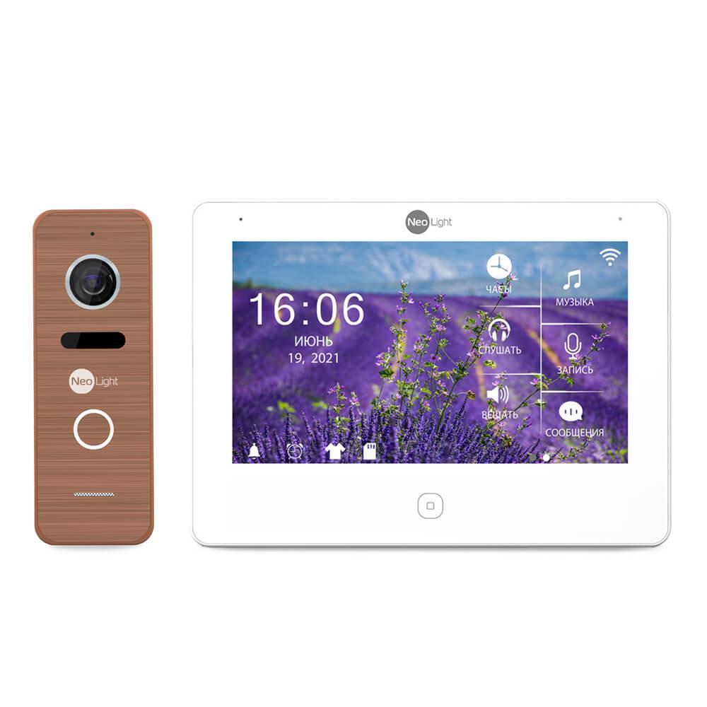 Комплект відеодомофона Neolight NeoKIT HD Pro Bronze - фото 1