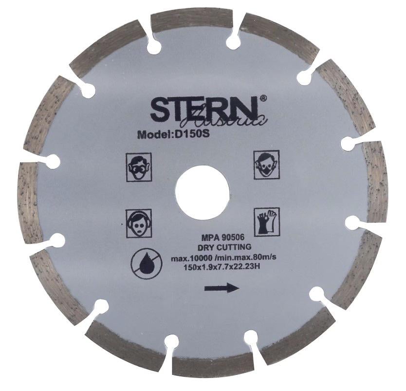 Алмазный диск Segment Stern отрезной сегментный по бетону 150х22,23 мм (21099)