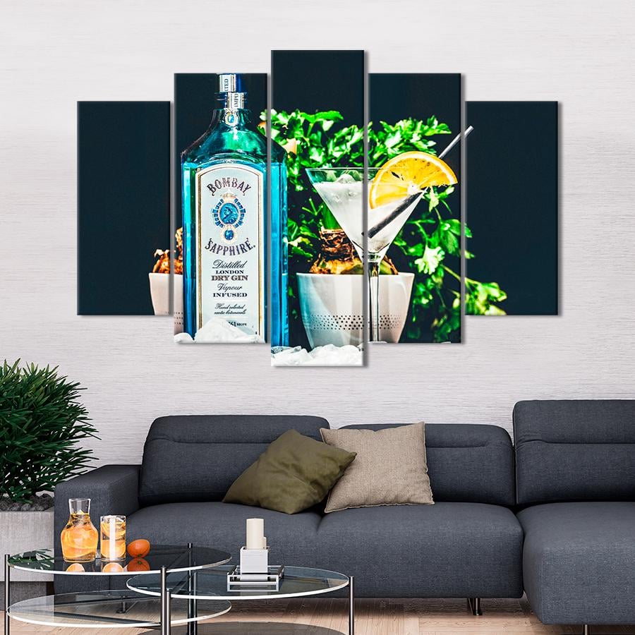 Настенний декор Коктейль из сапфирового джина 187x119 см (A511-5)