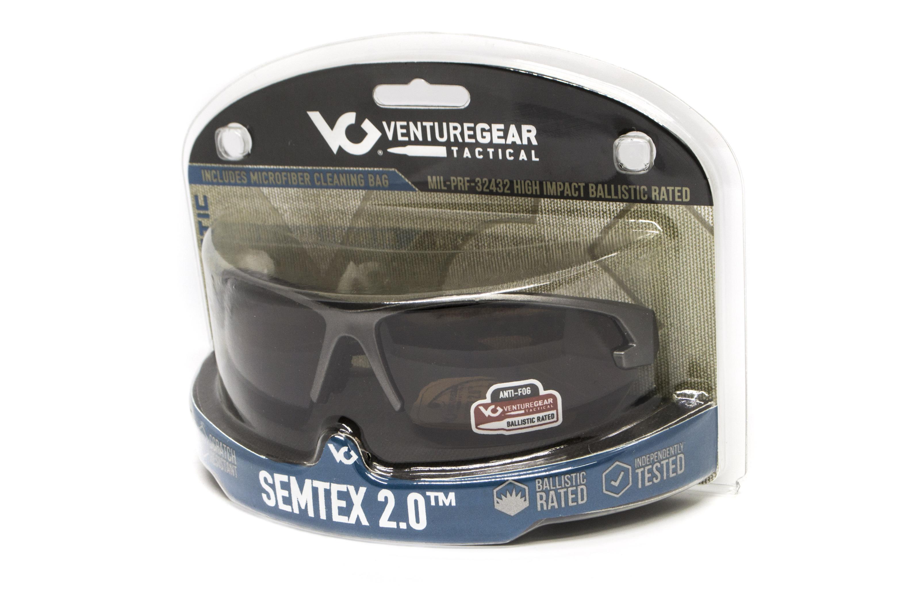 Окуляри захисні відкриті Venture Gear Tactical Semtex 2.0 Tan Anti-Fog Forest Gray - фото 5