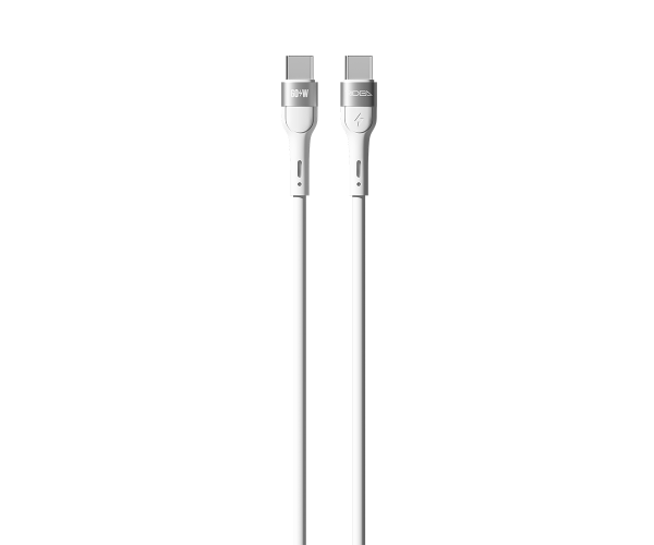Кабель Data Ridea RC-XS51 X-Silicone Type-C to Type-C 60W 3A 1,2 м White Кабель Data Ridea RC-XS51 X-Silicone Type-C to Type-C 60W 3A 1,2 м White