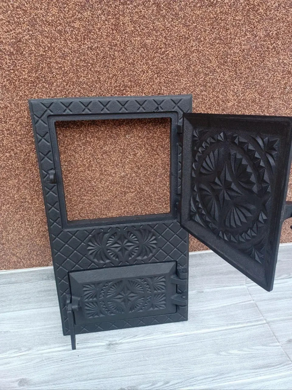 Дверцята спарені топочні/піддувальні чавунні Вікторія 505х290 мм - фото 2 Дверцята спарені топочні/піддувальні чавунні Вікторія 505х290 мм - фото 2