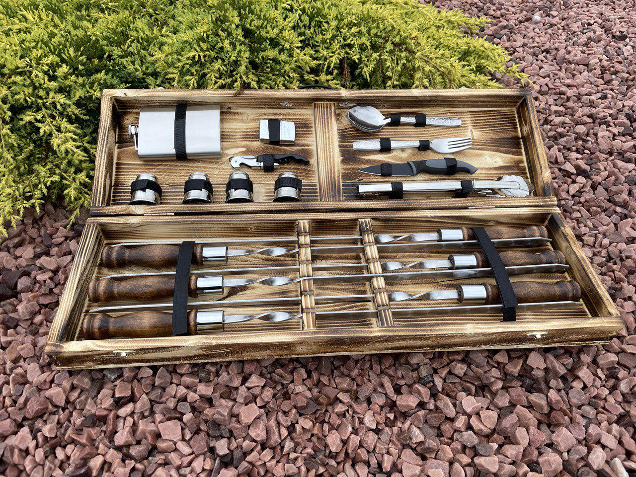 Набор шампуров в кейсе Eko Box-4 S