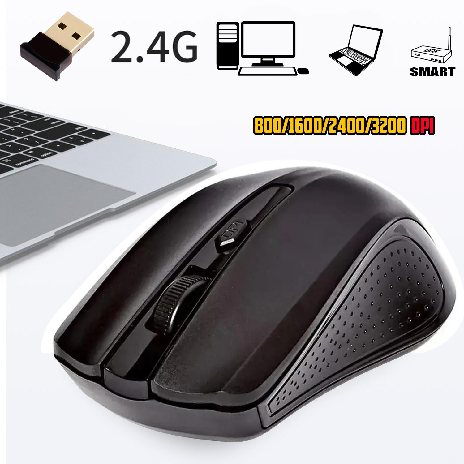 Комп'ютерні мишки Mouse Wireless-DPI 2.4G бездротова Чорний (460406ce) - фото 5 Комп'ютерні мишки Mouse Wireless-DPI 2.4G бездротова Чорний (460406ce) - фото 5