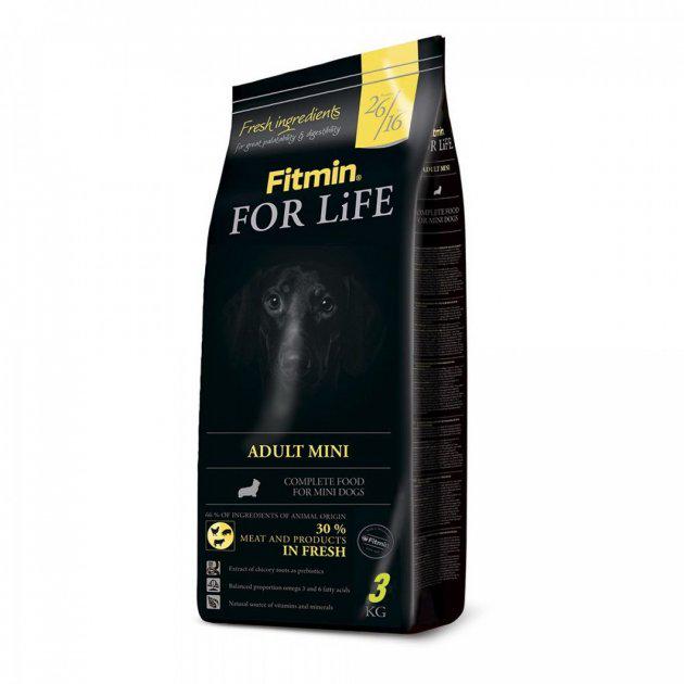 Корм сухий Fitmin For Life для дорослих собак дрібних порід 3 кг