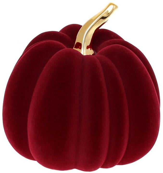 Керамическая фигурка Тыковка с бархатным напылением 16,5 см Бордо с золотом (BD-733-501)