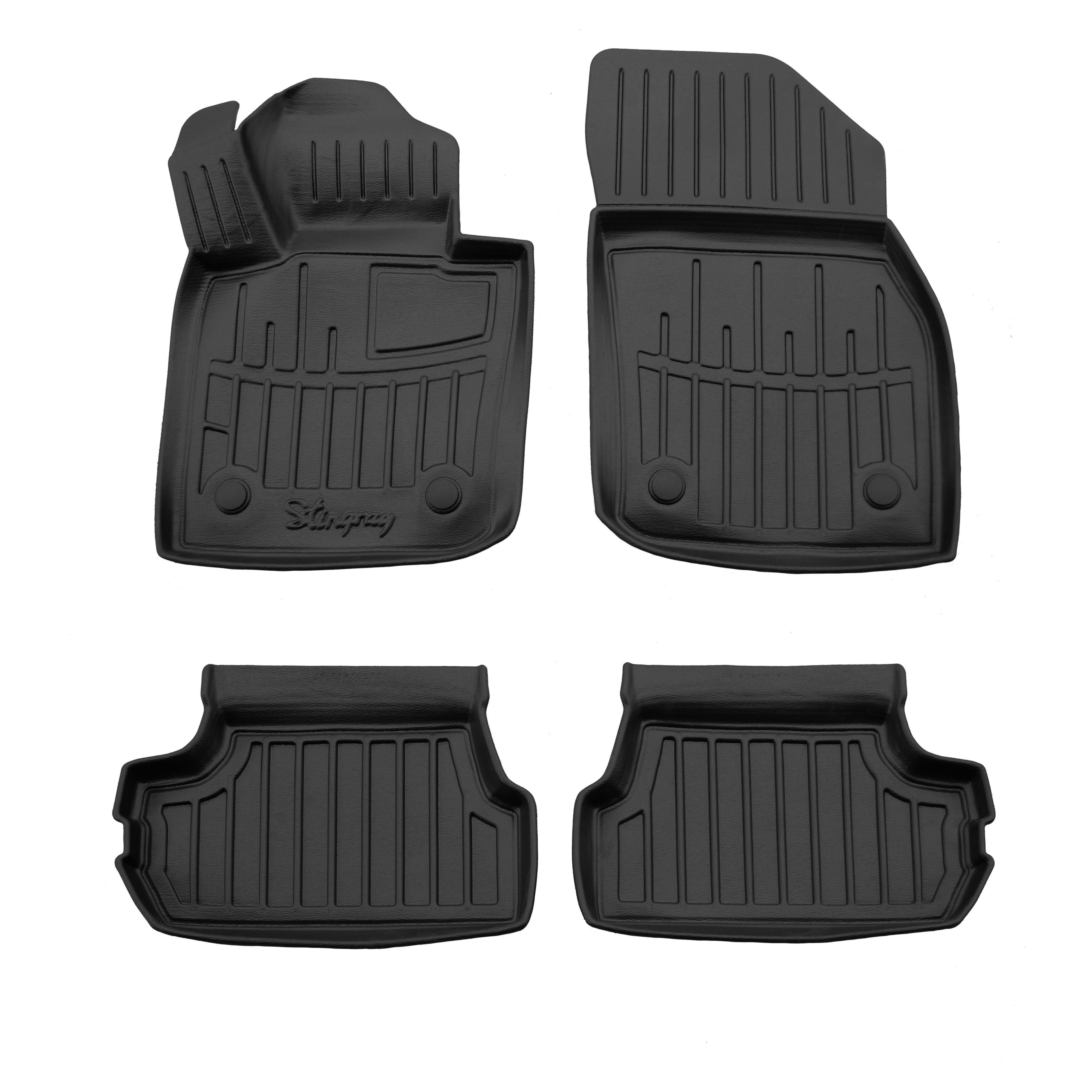 Коврики Stingray 3D для Mini Cooper F55/56/57 2014-2023 рр. полиуретан 4 шт. Черный (158333)