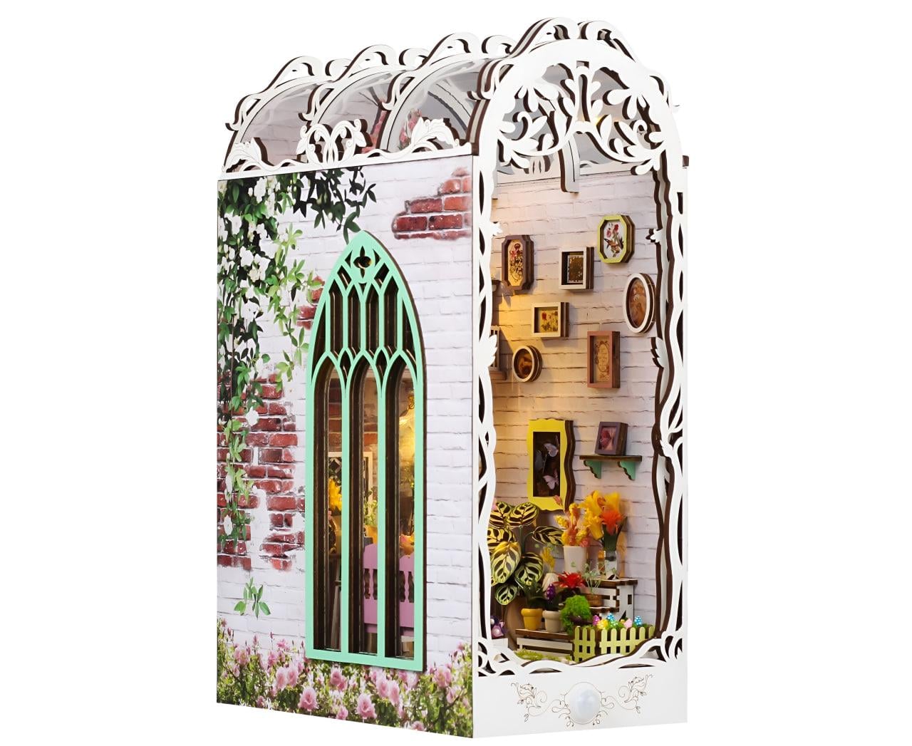 Конструктор 3D Бук Нук Будиночок квітів своїми руками світлові ефекти 29х18,5х11 см (25-167/TSZH226)