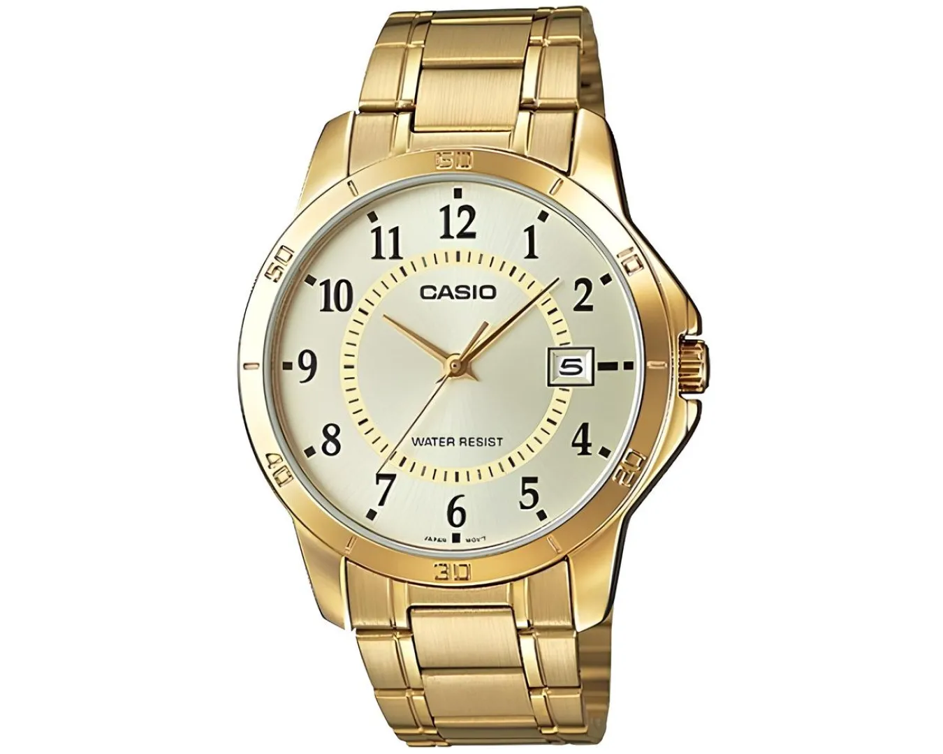 Наручные часы мужские Casio MTP-V004G-9BUDF d 41, 5 мм Золотой (2512309217)