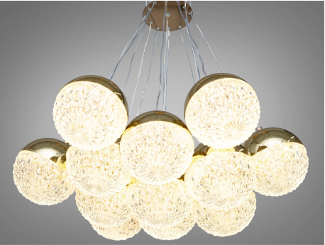 Люстра светодиодная Diasha 120 Вт Золотой (2379G)