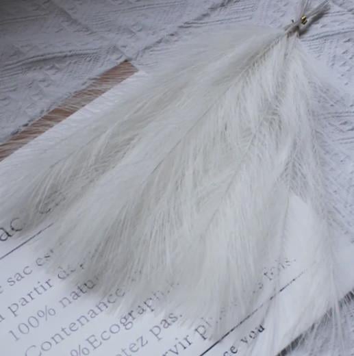 Трава штучна пампасна Букет 10 гілок Білий (2033863750) - фото 1