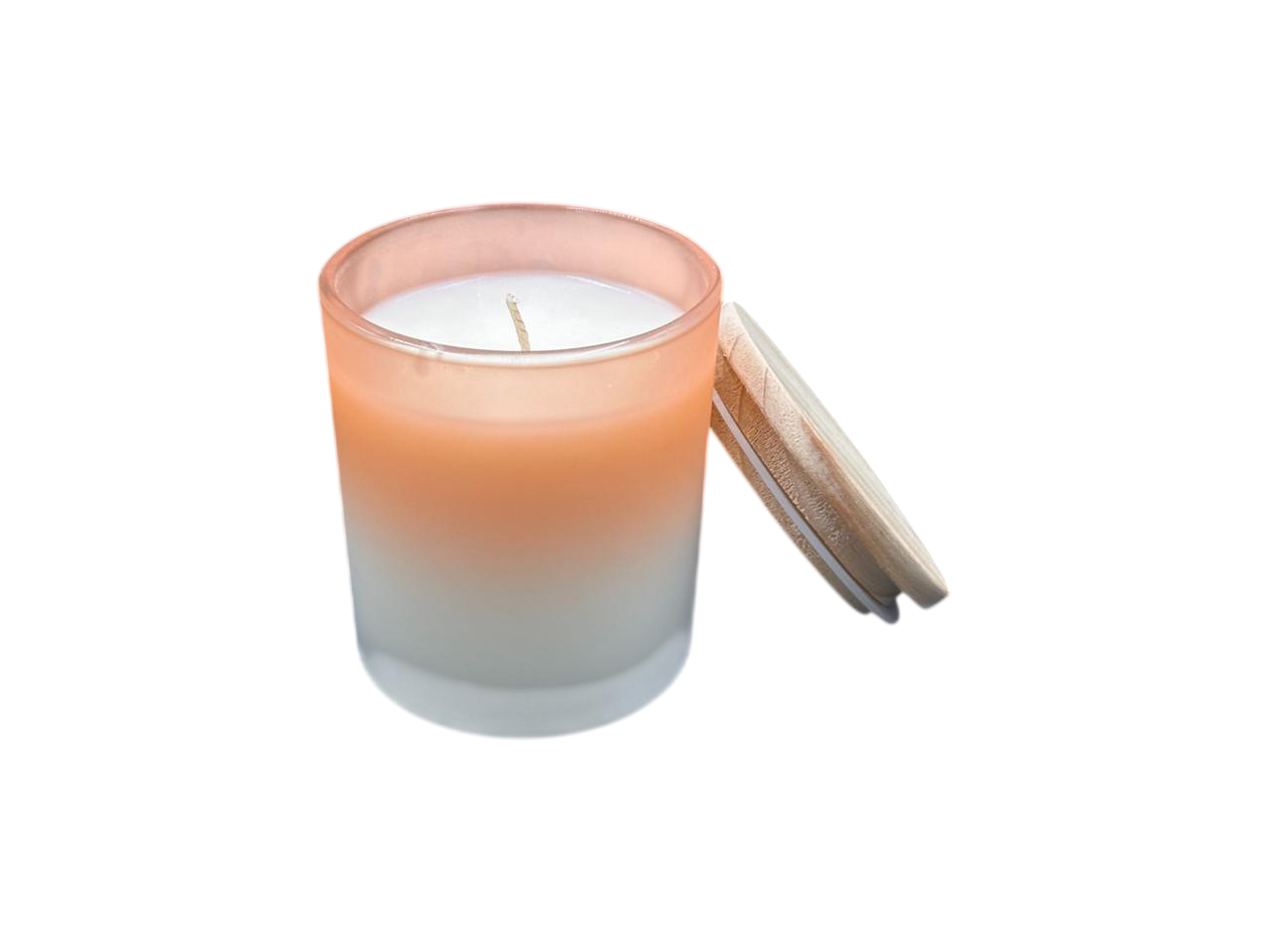 Свеча ароматическая Корица и ваниль в стеклянном подсвечнике 8,5х7 см Бежевый (SVB-143)