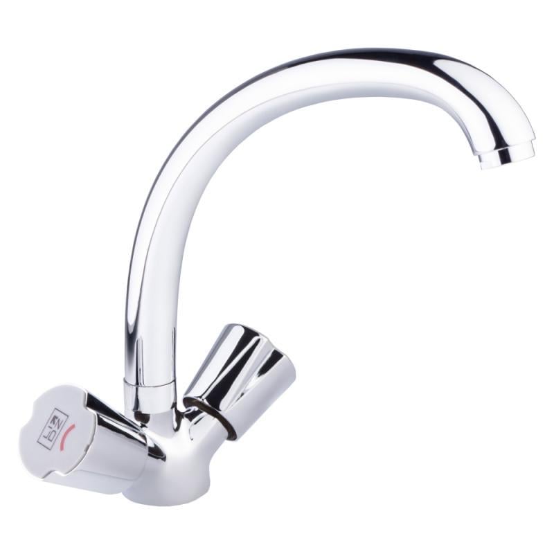 Змішувач для кухні Lidz CRM Mix 17 272-3 LIDZCRM172723 двовентильний Хром (80900)