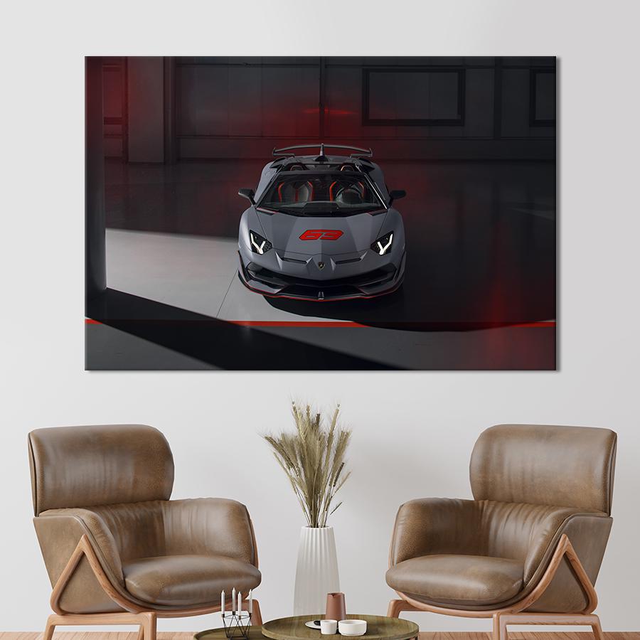 Картина на холсте Суперкар Lamborghini 122x81 см (1264-1)