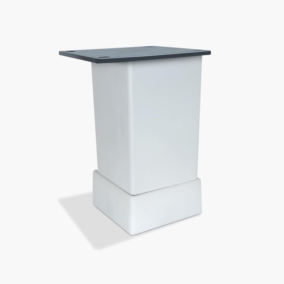 Ножка мебельная Bravo Tower 40х40х80 мм Белый - фото 1 Ножка мебельная Bravo Tower 40х40х80 мм Белый - фото 1