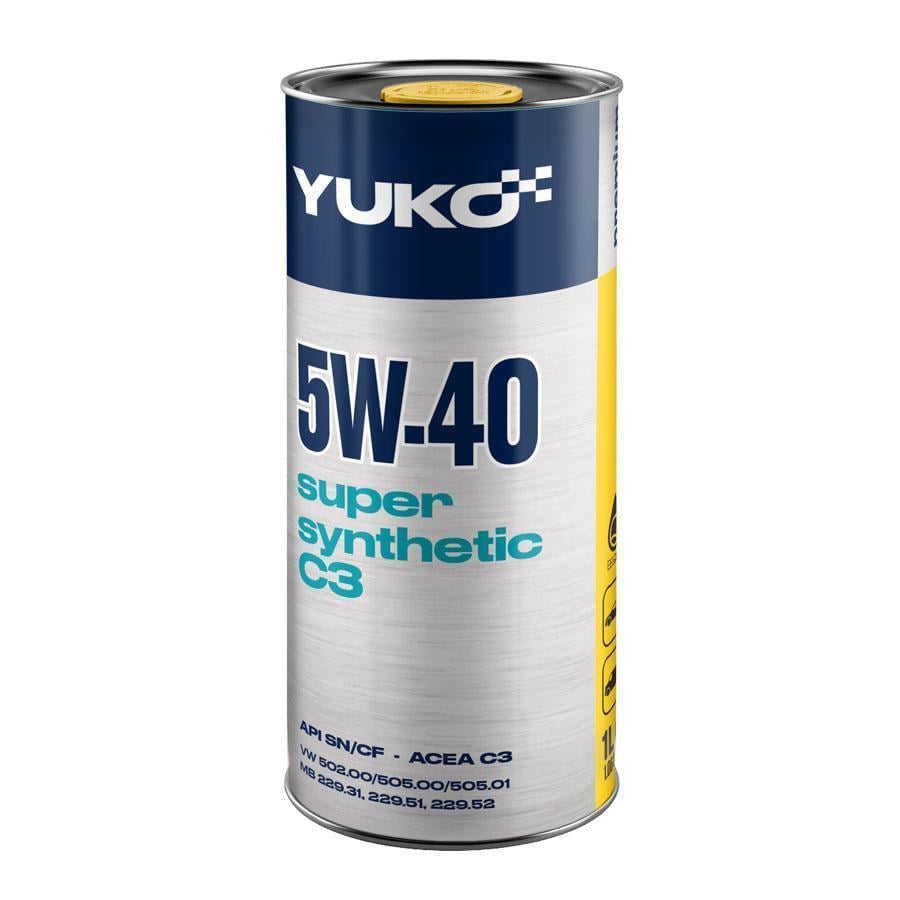 Моторное масло YUKO SUPER SYNTHETIC 5W-40 API SN/CF 1 л (22867) Моторное масло YUKO SUPER SYNTHETIC 5W-40 API SN/CF 1 л (22867)