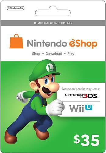 Карта оплаты Nintendo eShop Card 35 USD регион US (26572644)