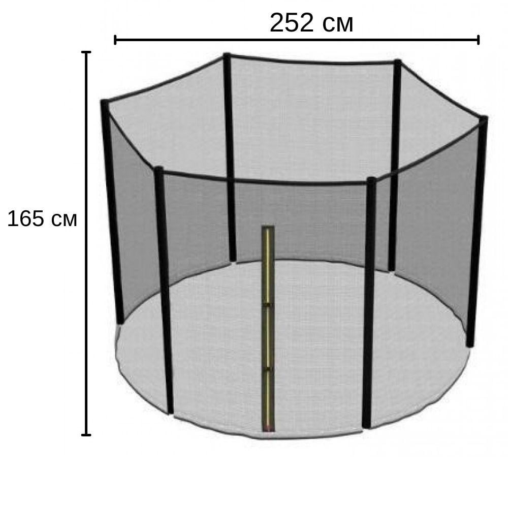Сітка для батута 6 стовпчиків 252 см (1275) - фото 7
