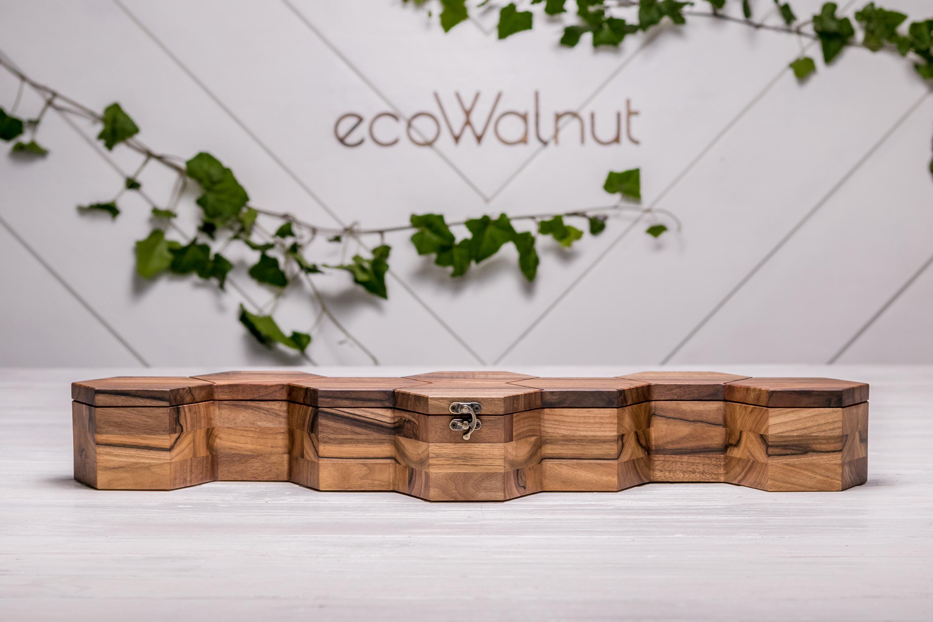 Скринька з логотипом EcoWalnut для зберігання годинників (EB-16.8.2) - фото 14