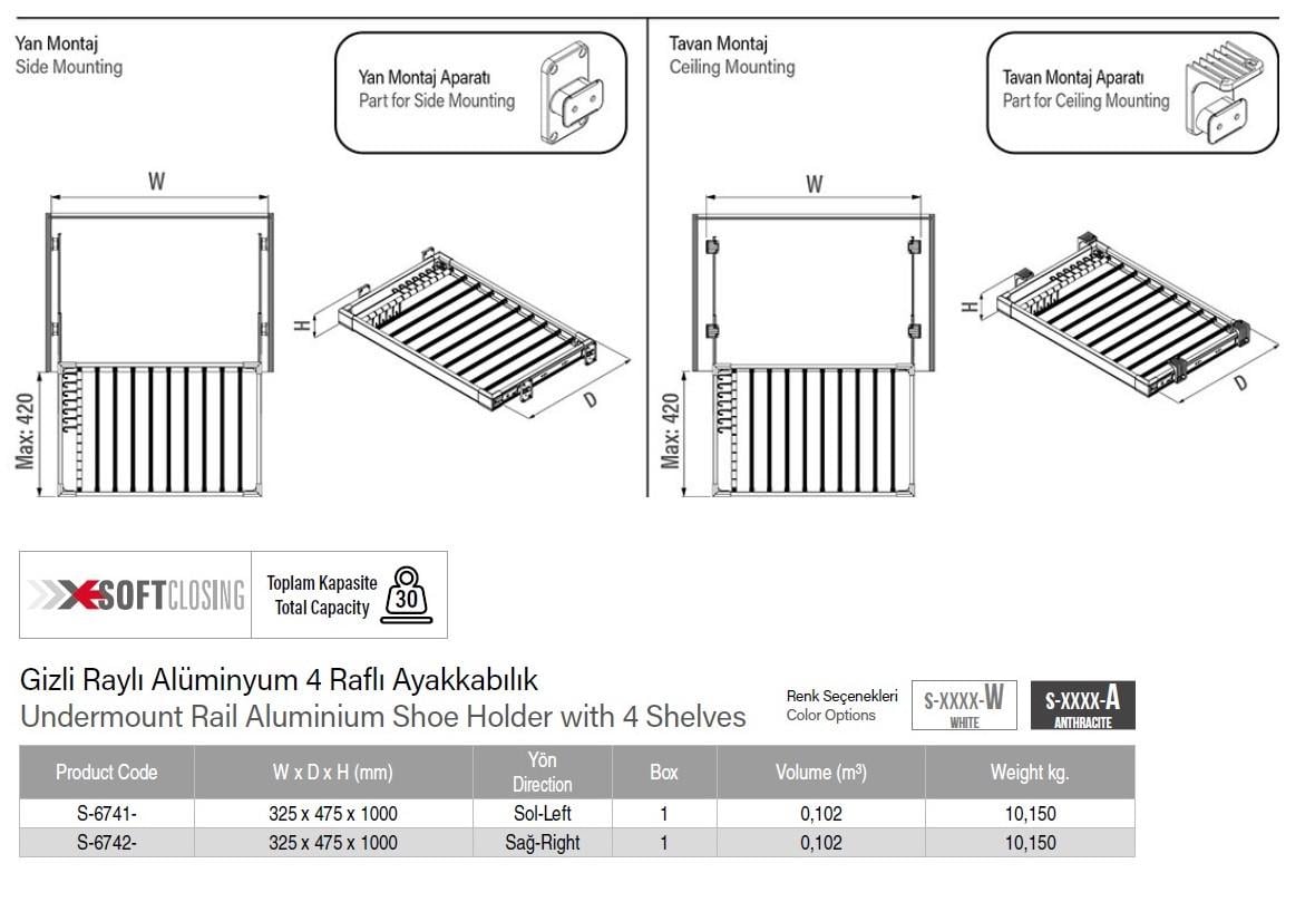 Вішалка для штанів Starax 800 мм Сірий (S-6207-G (015799) - фото 4 Вішалка для штанів Starax 800 мм Сірий (S-6207-G (015799) - фото 4