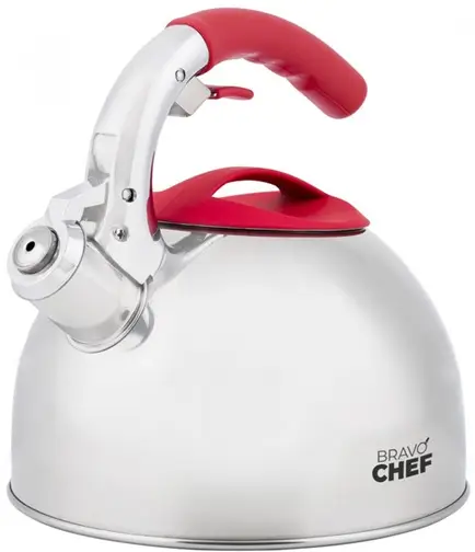 Чайник со свистком Bravo Chef Single BC-1001 2,5 л Серебристый (8-6-5091409)