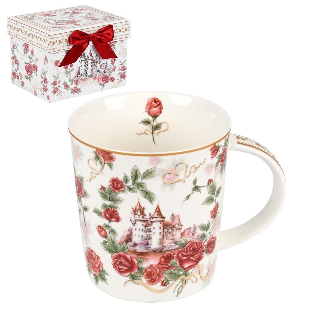 Чашка в подарочной коробке Royal Rose R40735 320 мл Белый с красным (36521817) Чашка в подарочной коробке Royal Rose R40735 320 мл Белый с красным (36521817)