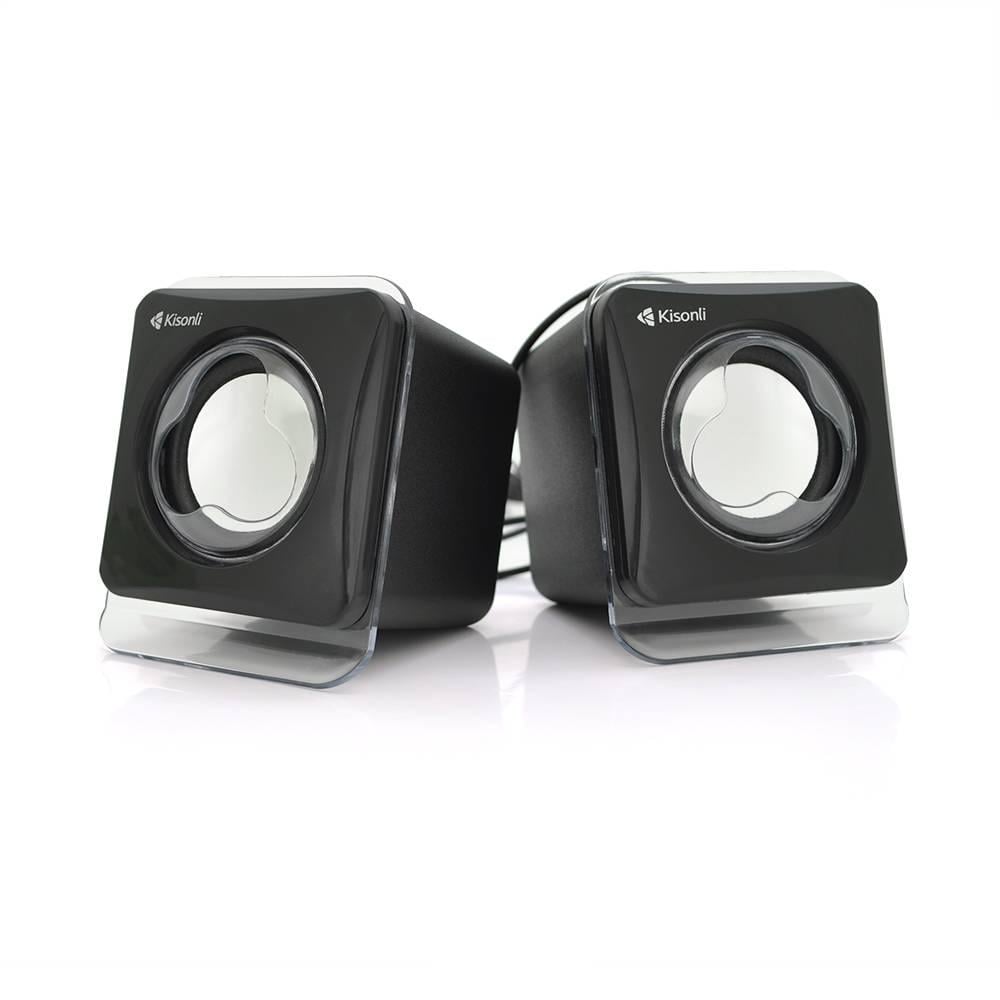 Колонки для ПК і ноутбука Kisonli V410 USB/3,5 мм 2х1,5W 20Hz- 20KHz Black (34601)
