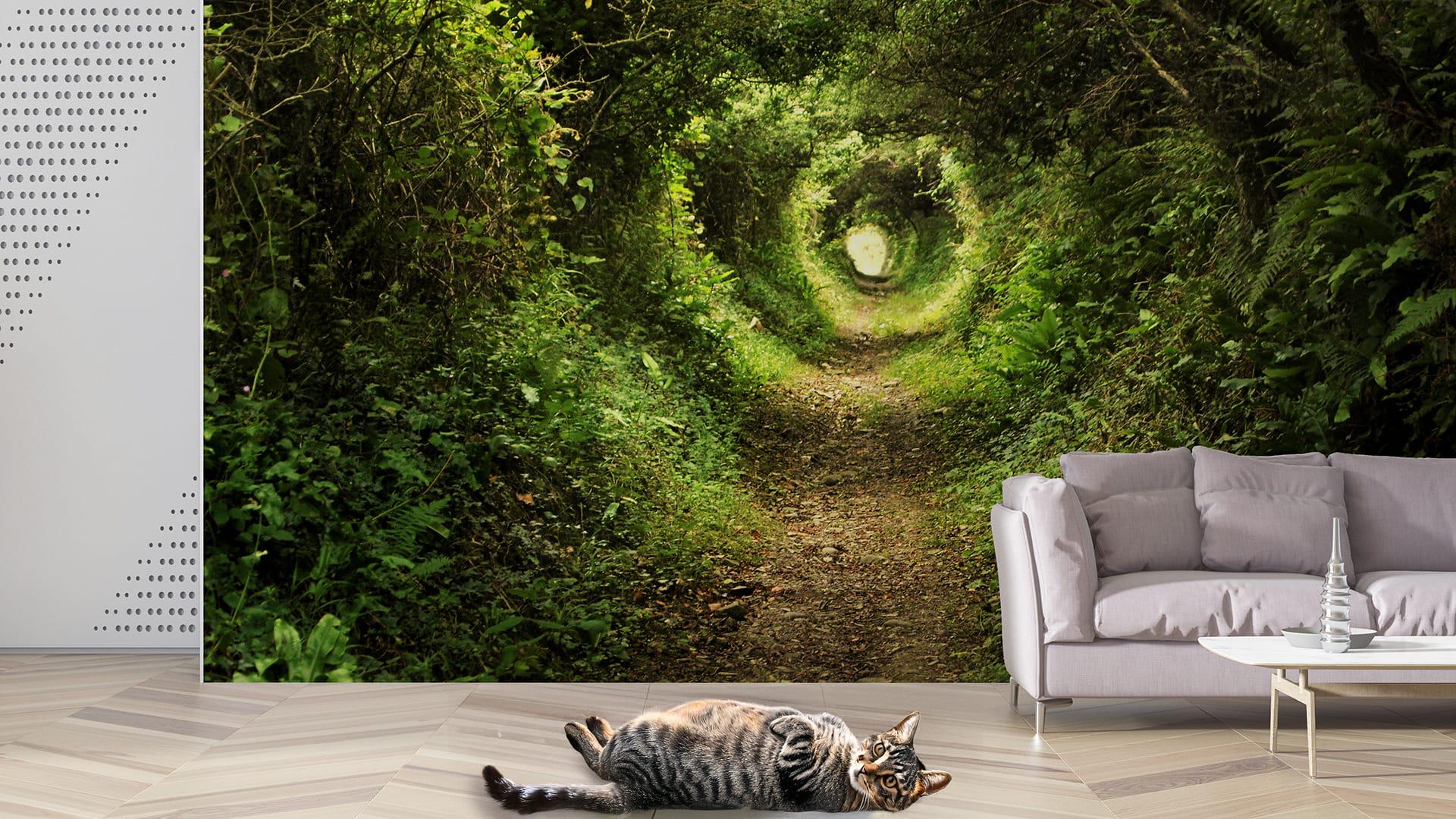 Фотообои флизелиновые Styleo Print-walls Лесной туннель 0229 300х200 см (Pw-0229)
