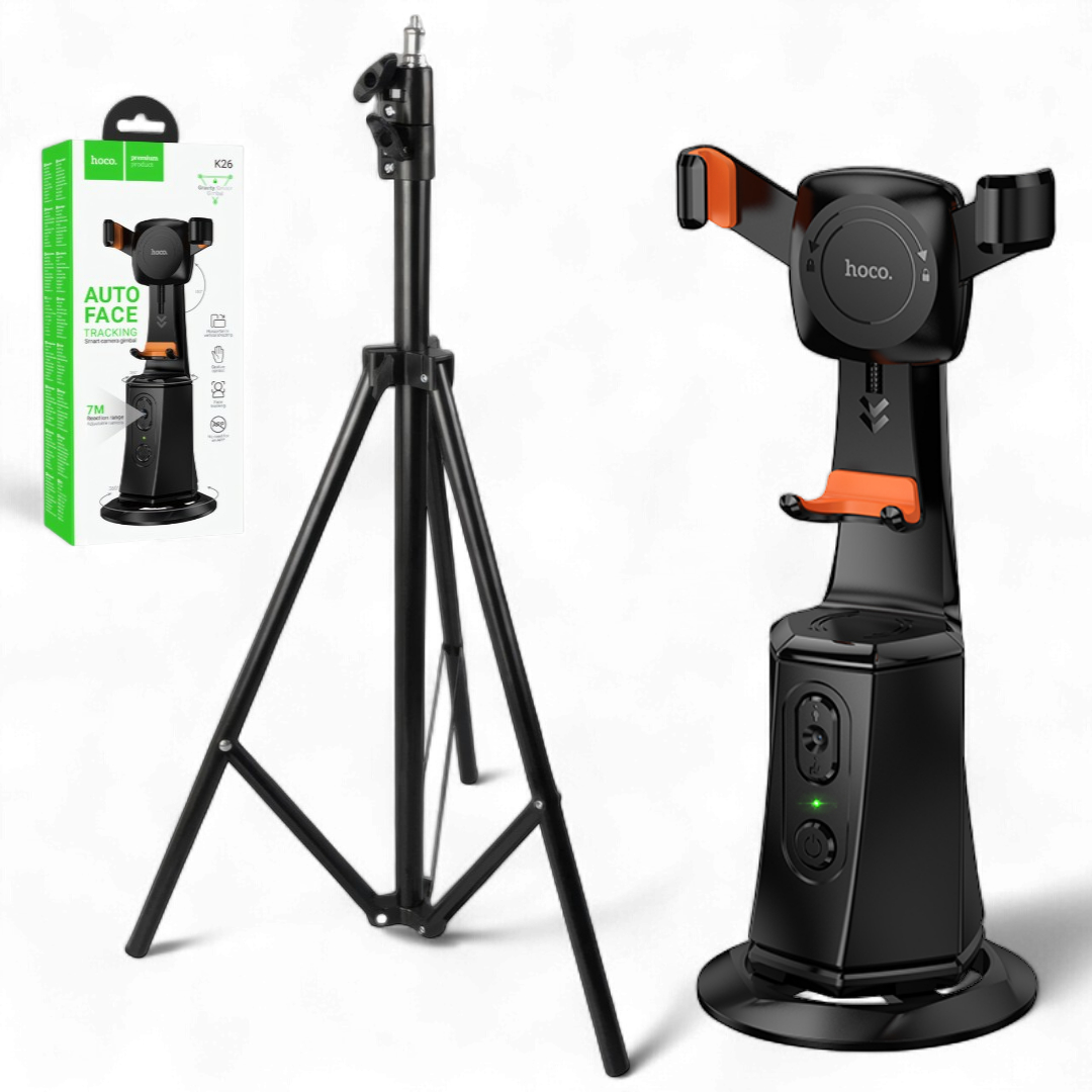Смарт-штатив для телефону Hoco AI з датчиком руху поворотний на 360° 75-180 см (K26Bas210) Смарт-штатив для телефону Hoco AI з датчиком руху поворотний на 360° 75-180 см (K26Bas210)