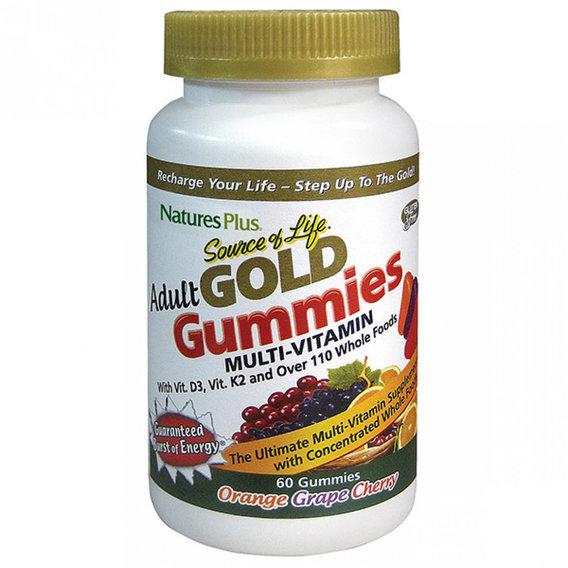 Витаминно-минеральный комплекс Nature's Plus Source of Life Gold Multi-Vitamin 60 Gummies Orange/Grape/Cherry