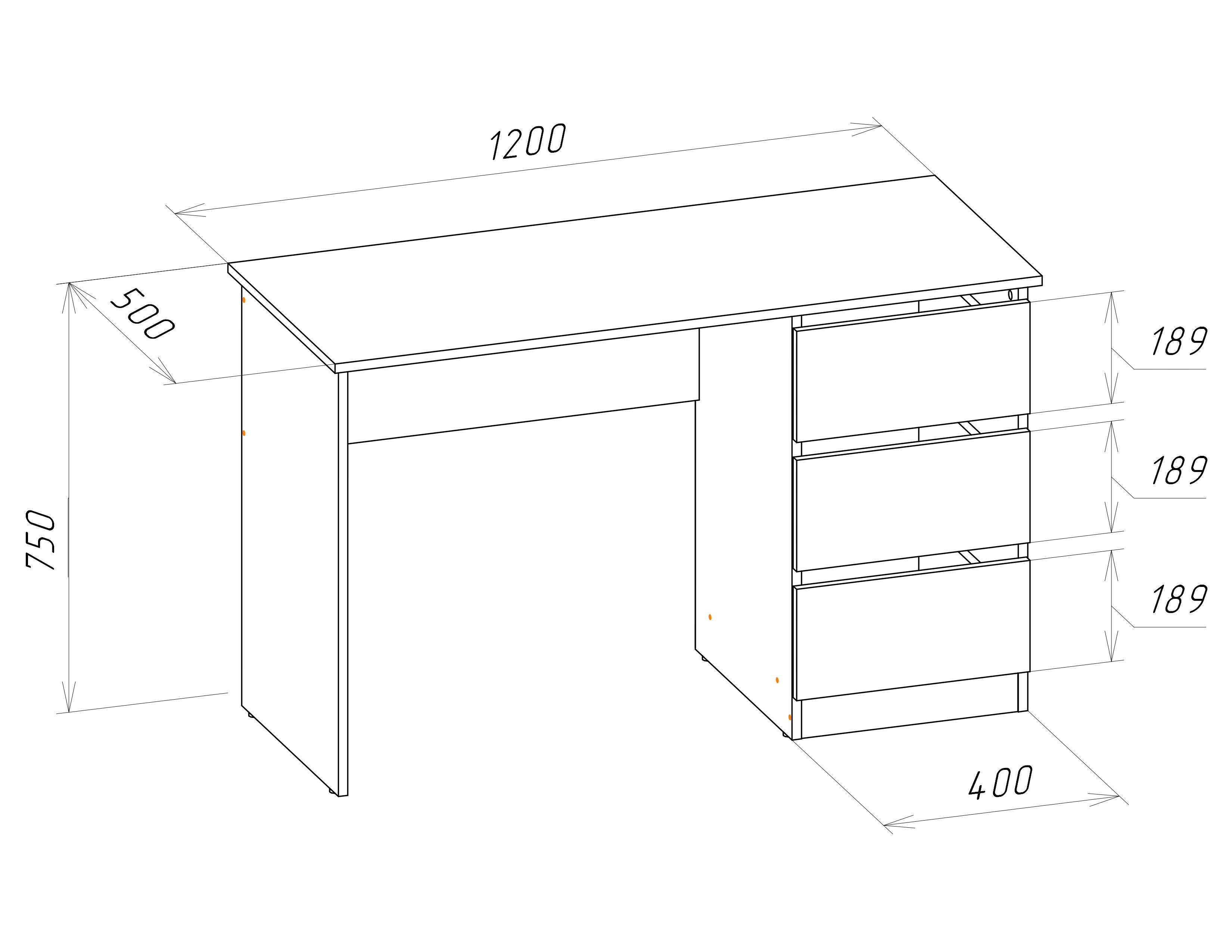 Стол письменный/компьютерный Win Мебель Майами Дуб Артизан (27736144) - фото 3 Стол письменный/компьютерный Win Мебель Майами Дуб Артизан (27736144) - фото 3