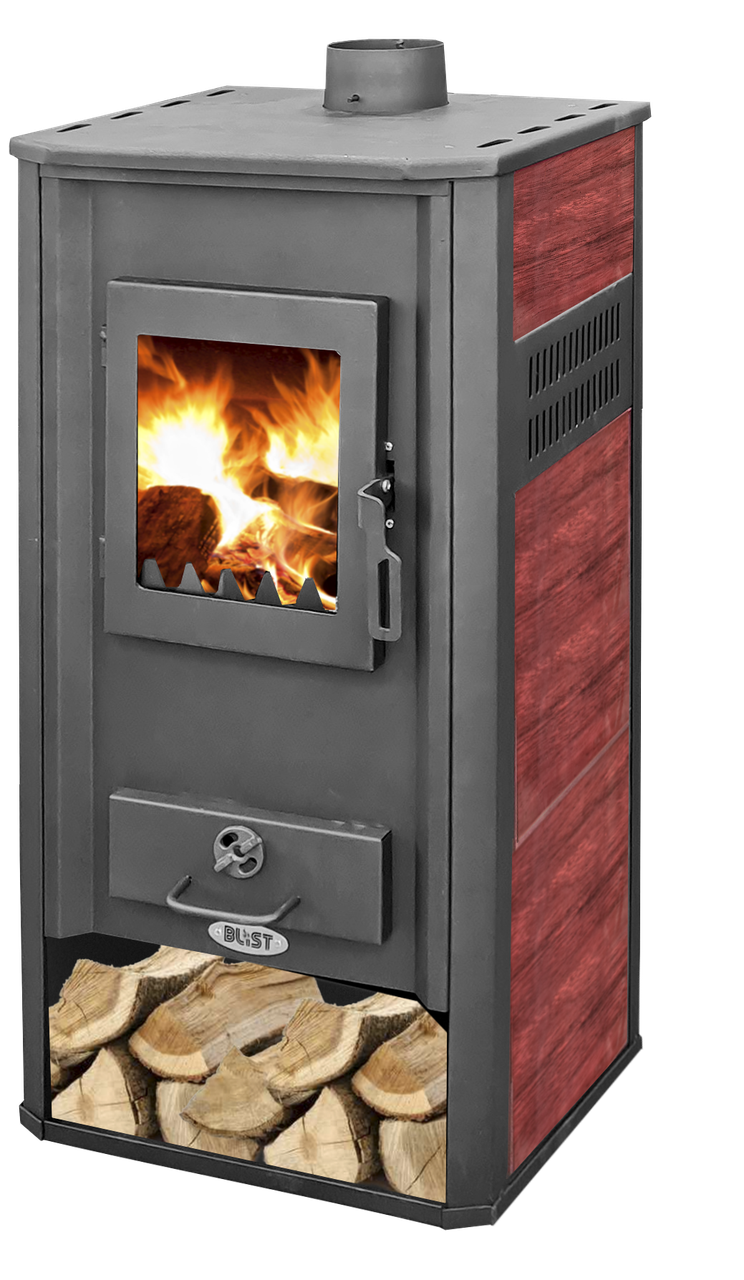 Піч із керамічними стінками Blist ROMA E з водяним контуром 22 кВт Червоний (CNT00007642)