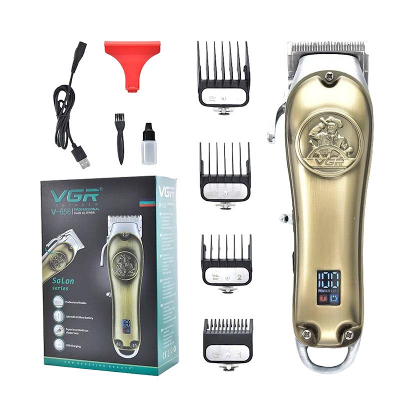 Машинка для стрижки волосся VGR V-658 Золотистий (658777)