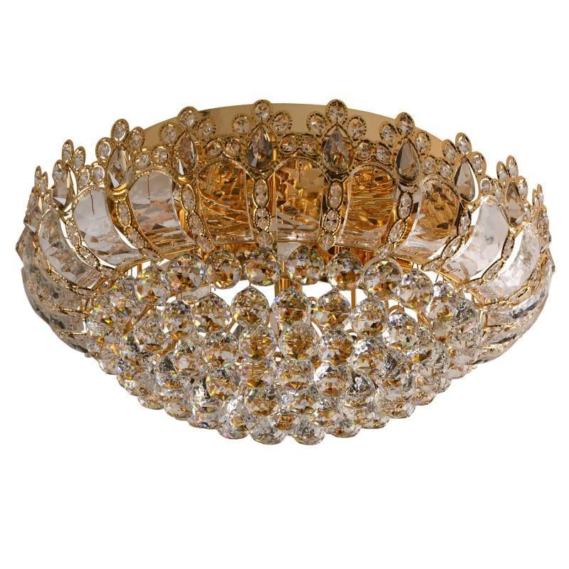 Люстра потолочная торт Brille BCL-388S/8xE14/12 LED с подсветкой большая