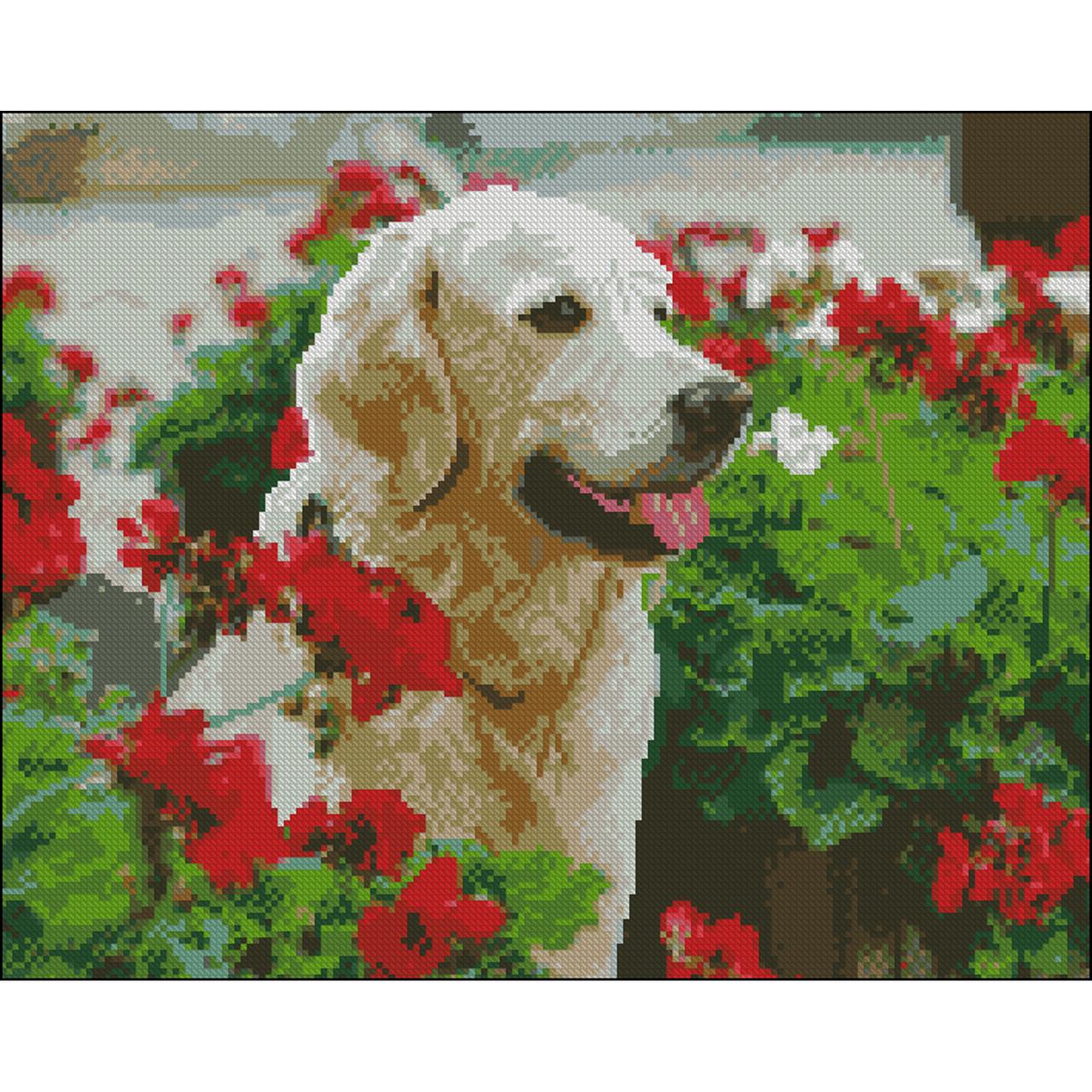 Алмазная мозаика Strateg Верный друг без подрамника 40х50 см (ZAV4050-27)